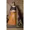 Attractive Orange Color Jacquard Silk Designer Wear Lehenga Choli - 64414612