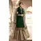 Dark Green Color Satin Georgette Tv Actress Drashti Dhami Lehenga Suit - 64424633