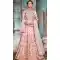 Fancy Baby Pink Color Nylon Satin Designer Wear Women Lehenga Choli - 64484681