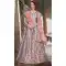 Grey Color Nylon Satin Designer Wear Women Lehenga Choli - 64484686