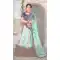 Blue Color Net Heavy Zari Embroidery Traditional Wear Lehenga Choli - 516163201
