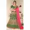 Green Color Satin Silk Heavy Zari Embroidery Traditional Wear Lehenga Choli - 516363210