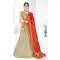 Beige Color Satin Silk Weaving Traditional Wear Lehenga Choli - 516463214