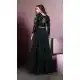 Dark Green Taffeta Silk Party Wear Readymade Girls Gown - 518263333