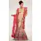 Cream Color Net Designer Bridal Lehenga Choli in Plus Size - 219425226
