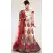 Fancy Cream Color Net Designer Bridal Lehenga Choli in Plus Size - 219425228