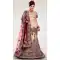 Cream Color Net Designer Bridal Lehenga Choli in Plus Size - 219425236