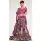 Attractive Purple Color Net Bridal Wedding Designer Lehenga Choli - 219525251