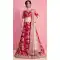 Dark Pink Color Velvet Silk Designer Wear Lehenga Choli - 523264208