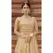 Chic Golden Color Soft Net Designer Wear Lehenga Choli - 523064190