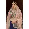Ethnic Navy Blue Color Art Silk Designer Wear Lehenga Choli - 523064191