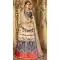 Cream Color Zari Satin Digital Printed Lehenga Choli - 525564686
