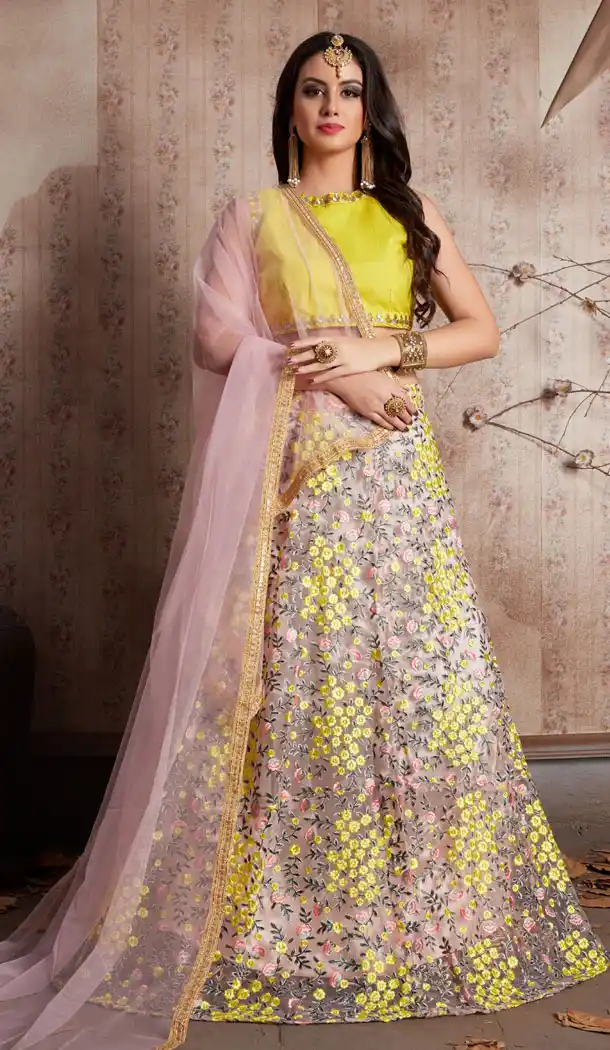 Baby Pink Color Soft Net Traditional Designer Lehenga Choli - 526564862