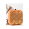 Fancy Orange Color Synthetic Velvet Exclusive Designer Clutches - 528065043