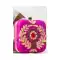 Adorable Pink Color Synthetic Velvet Exclusive Designer Clutches - 528065046