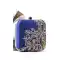 Charming Blue Color Synthetic Velvet Exclusive Designer Clutches - 528065048