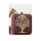 Brown Color Synthetic Velvet Exclusive Designer Clutches - 528065055
