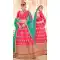 Elegant Pink Color Silk Heavy Zari Embroidery Plus Size Lehenga Choli - 530765300