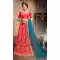 Fascinating Pink Color Silk Casual Party Wear Plus Size Lehenga Choli - 530965311