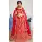 Attractive Red Color Satin Silk Traditional Party Plus Size Lehenga Choli - 531065322