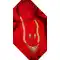 Ravishing Golden Color Alloy Pendant Designer Imitation Mangalsutra Jewellery - 533365561