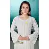 Adorable Off White Color Cotton Party Wear Readymade Salwar Kameez