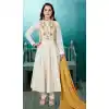Ravishing Off White Color Cotton Party Wear Readymade Salwar Kameez