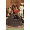 Trendsetter Navy Blue Color Organza Silk Heavy Designer Lehenga Choli