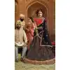 Trendsetter Navy Blue Color Organza Silk Heavy Designer Lehenga Choli