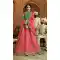 Dark Pink Color Organza Silk Heavy Designer Lehenga Choli - 65285437
