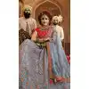 Grey Color Organza Silk Heavy Designer Lehenga Choli