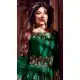 Dark Green Color Mulberry Silk Designer Abaya Style Salwar Kameez - 541166896