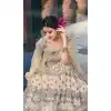 Baby Pink Color Net Designer Long Abaya Style Salwar Kameez