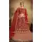 Attractive Red Color Velvet Designer Indian Bridal Fashion Wedding Lehenga Choli - 65525656
