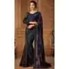 Black Color Kasab Georgette Designer Blouse with Party Wear Saree