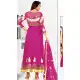 Alluring Dark Pink Color Net Designer Style Anarkali Salwar Kameez - 389658852