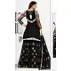 Unique Black Color Net Designer Style Anarkali Lehenga Salwar Kameez - 389658853
