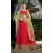 Beige And Red Color Banglori Silk Traditional Lehenga Choli Online