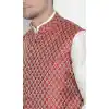 White Color Kurta Pajama With Jacket For Mens