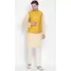 Kurta Pajama With Jacket For Man 2019 In Fawn