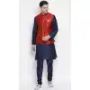 Navy Blue Best Kurta Pajama With Jacket