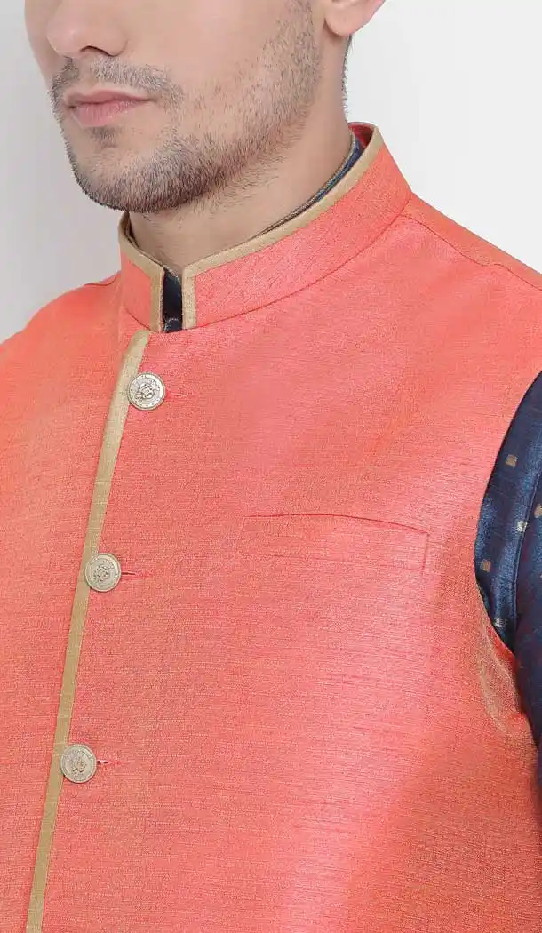 Royal Blue Designer Kurta Pajama With Jacket For Mens Online