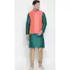 Green Kurta Pajama With Jacket Online India