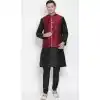Black Kurta Pajama With Nehru Jacket Online Shopping