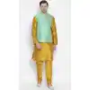 Mustard New Kurta Pajama With Jacket