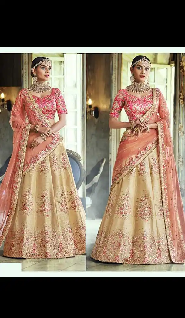 Rani Color Silk Designer Wedding Lehenga Choli - 398159752