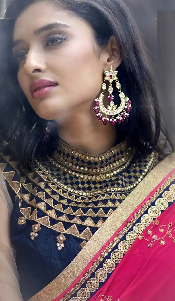 Pink Designer Sarees Online Shopping with Blouse - 398059742
