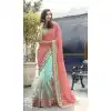 Peach Designer Sarees Online Boutique Kerala