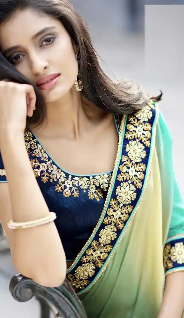 Olive Green Designer Sarees Blouses Online Uk - 398059747