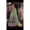 Blue Color Velvet Wedding Designer Lehenga Choli - 398359770